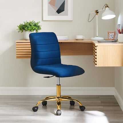 Modway EEI-4972 Ripple Armless Performance Velvet Office Chair Modway