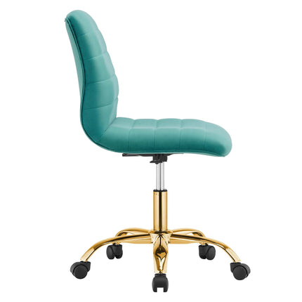 Modway EEI-4972 Ripple Armless Performance Velvet Office Chair Modway