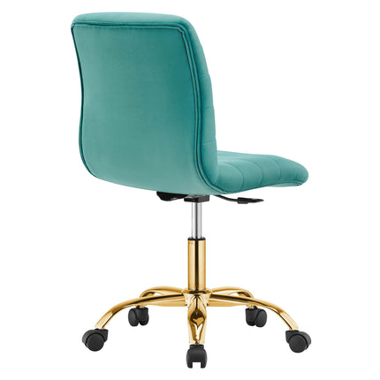 Modway EEI-4972 Ripple Armless Performance Velvet Office Chair Modway