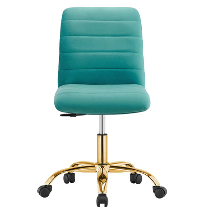 Modway EEI-4972 Ripple Armless Performance Velvet Office Chair Modway