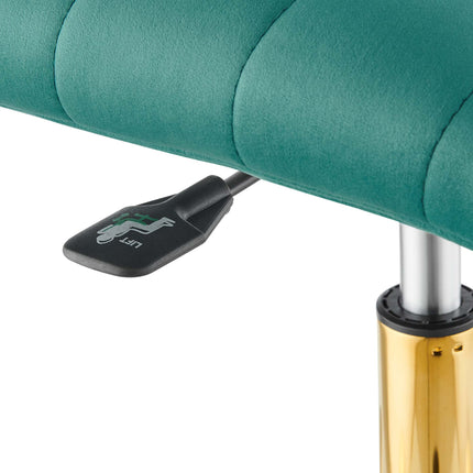 Modway EEI-4972 Ripple Armless Performance Velvet Office Chair Modway