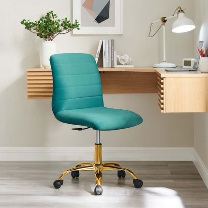 Modway EEI-4972 Ripple Armless Performance Velvet Office Chair Modway