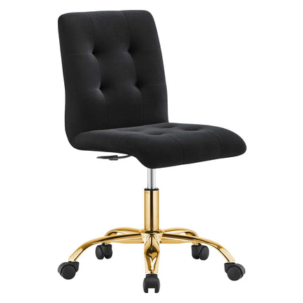 Modway EEI-4973 Prim Armless Performance Velvet Office Chair Modway