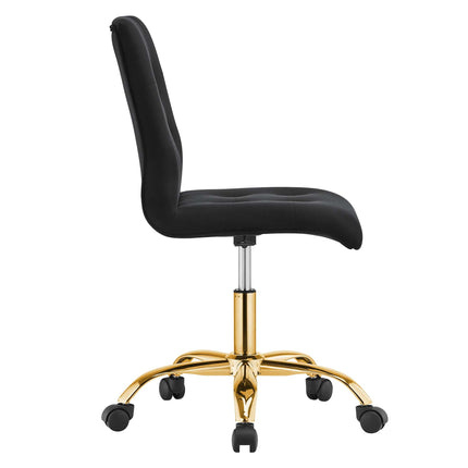 Modway EEI-4973 Prim Armless Performance Velvet Office Chair Modway