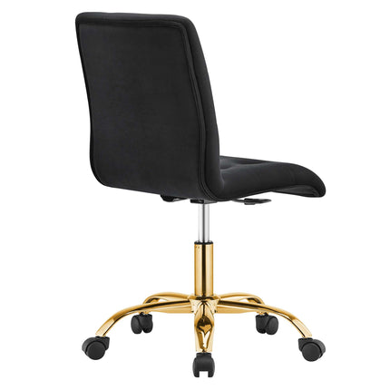 Modway EEI-4973 Prim Armless Performance Velvet Office Chair Modway