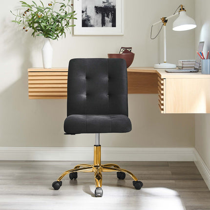 Modway EEI-4973 Prim Armless Performance Velvet Office Chair Modway
