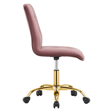 Modway EEI-4973 Prim Armless Performance Velvet Office Chair Modway