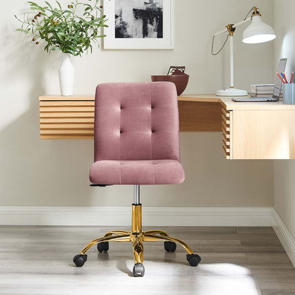 Modway EEI-4973 Prim Armless Performance Velvet Office Chair Modway