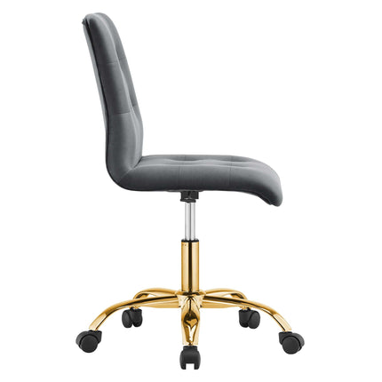 Modway EEI-4973 Prim Armless Performance Velvet Office Chair Modway