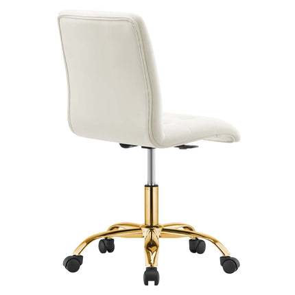 Modway EEI-4973 Prim Armless Performance Velvet Office Chair Modway