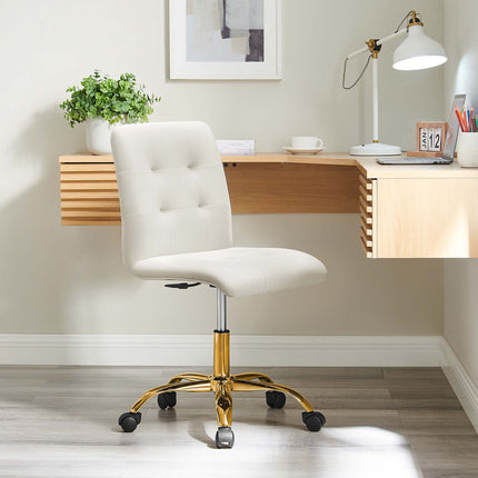 Modway EEI-4973 Prim Armless Performance Velvet Office Chair Modway