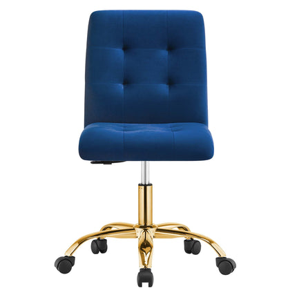 Modway EEI-4973 Prim Armless Performance Velvet Office Chair Modway