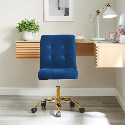 Modway EEI-4973 Prim Armless Performance Velvet Office Chair Modway