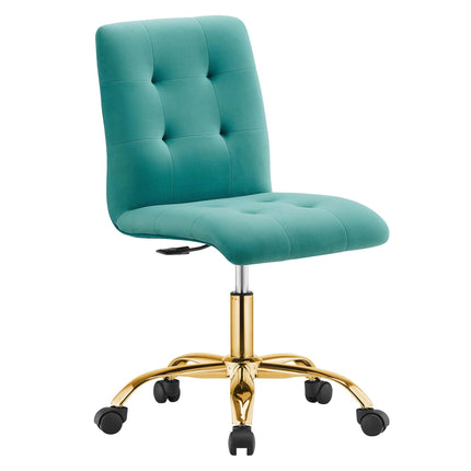 Modway EEI-4973 Prim Armless Performance Velvet Office Chair Modway