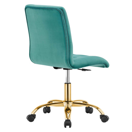Modway EEI-4973 Prim Armless Performance Velvet Office Chair Modway