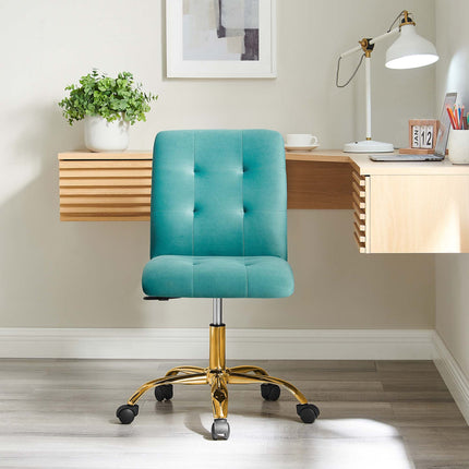Modway EEI-4973 Prim Armless Performance Velvet Office Chair Modway