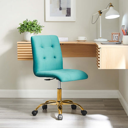 Modway EEI-4973 Prim Armless Performance Velvet Office Chair Modway