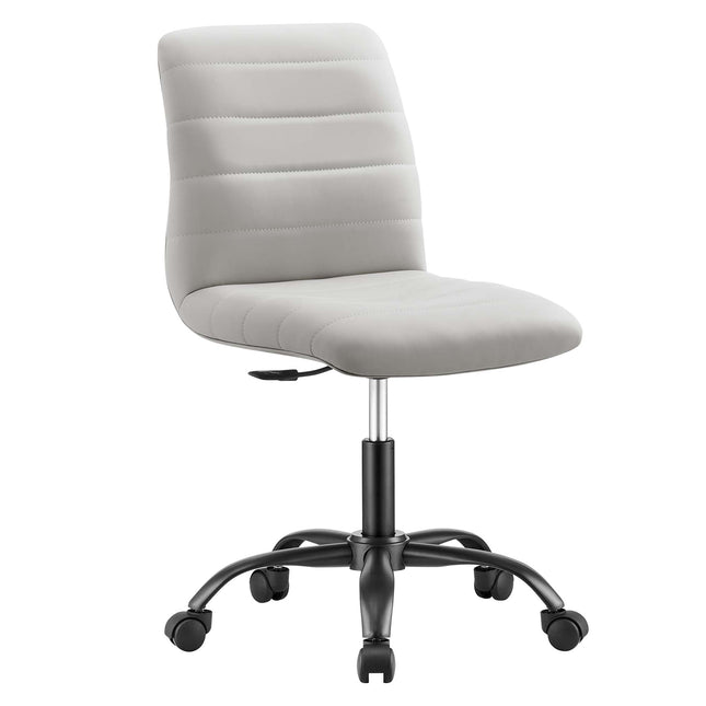 Modway EEI-4974 Ripple Armless Vegan Leather Office Chair Modway