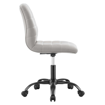 Modway EEI-4974 Ripple Armless Vegan Leather Office Chair Modway