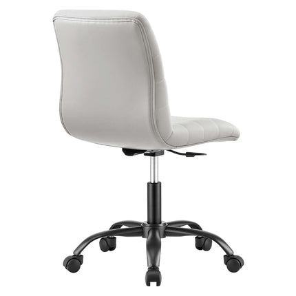 Modway EEI-4974 Ripple Armless Vegan Leather Office Chair Modway