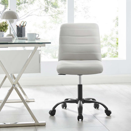 Modway EEI-4974 Ripple Armless Vegan Leather Office Chair Modway