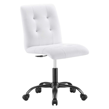 Modway EEI-4975 Prim Armless Vegan Leather Office Chair Modway