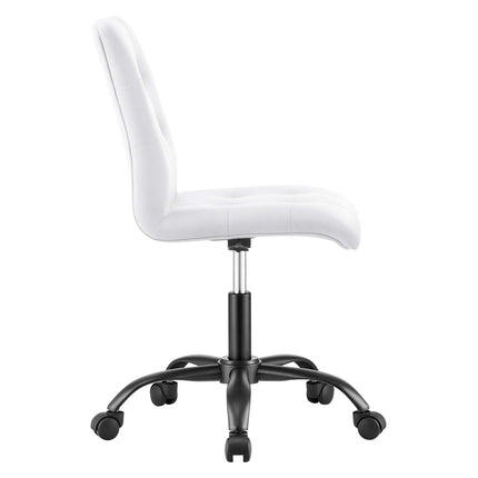 Modway EEI-4975 Prim Armless Vegan Leather Office Chair Modway