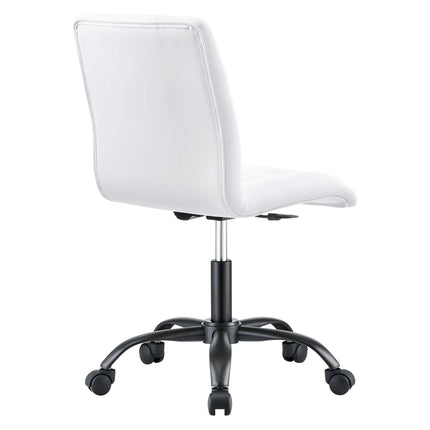 Modway EEI-4975 Prim Armless Vegan Leather Office Chair Modway
