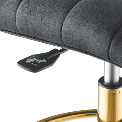 Modway EEI-4976 Ripple Armless Performance Velvet Drafting Chair Modway