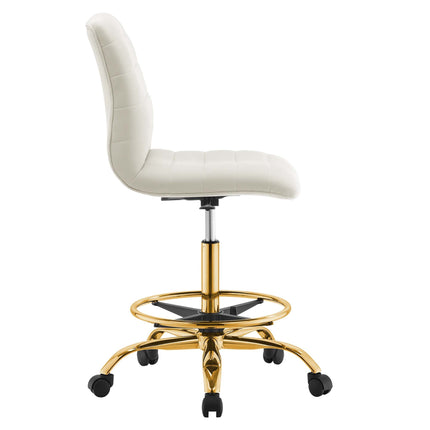 Modway EEI-4976 Ripple Armless Performance Velvet Drafting Chair Modway