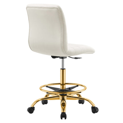 Modway EEI-4976 Ripple Armless Performance Velvet Drafting Chair Modway