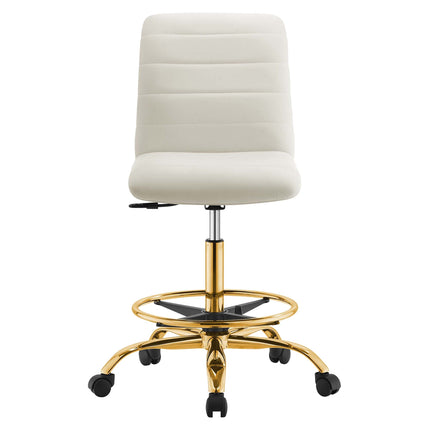 Modway EEI-4976 Ripple Armless Performance Velvet Drafting Chair Modway