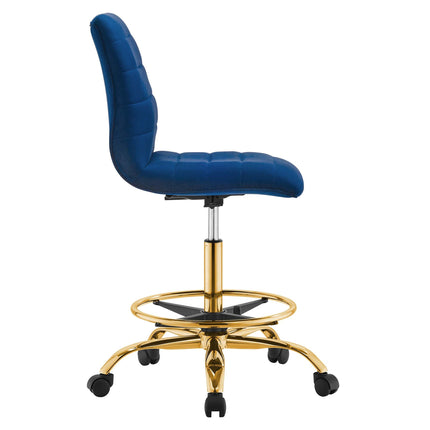 Modway EEI-4976 Ripple Armless Performance Velvet Drafting Chair Modway