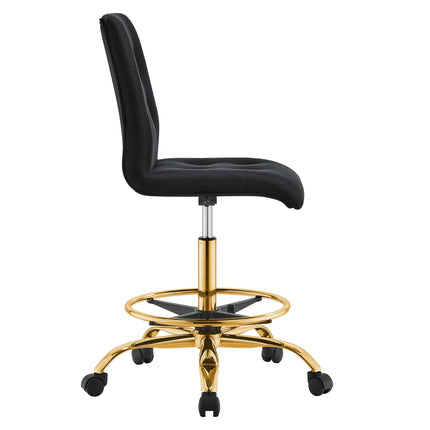Modway EEI-4977 Prim Armless Performance Velvet Drafting Chair Modway