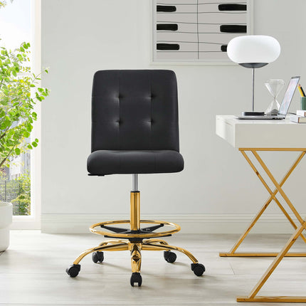 Modway EEI-4977 Prim Armless Performance Velvet Drafting Chair Modway