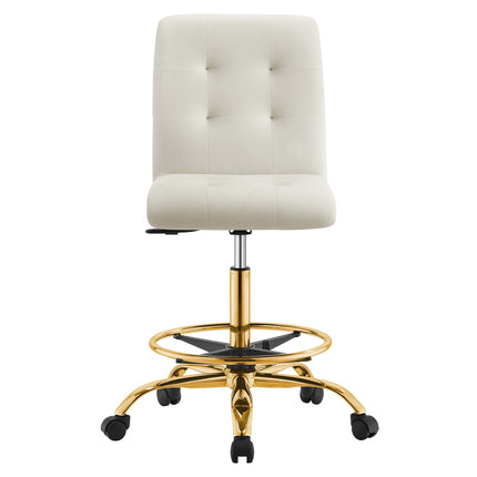 Modway EEI-4977 Prim Armless Performance Velvet Drafting Chair Modway