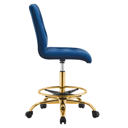 Modway EEI-4977 Prim Armless Performance Velvet Drafting Chair Modway