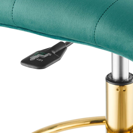 Modway EEI-4977 Prim Armless Performance Velvet Drafting Chair Modway
