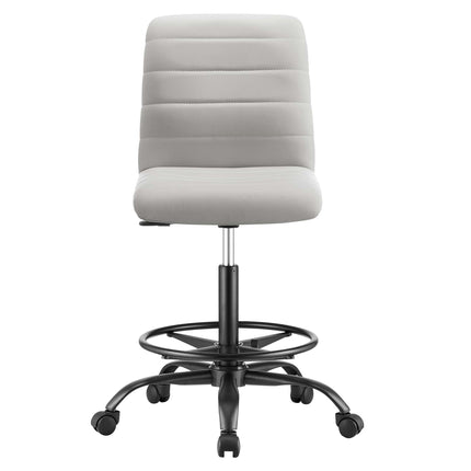 Modway EEI-4978 Ripple Armless Vegan Leather Drafting Chair Modway