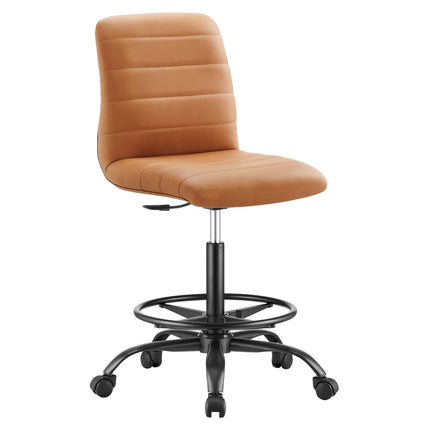 Modway EEI-4978 Ripple Armless Vegan Leather Drafting Chair Modway