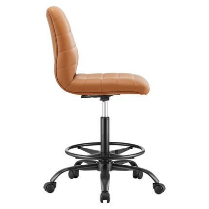 Modway EEI-4978 Ripple Armless Vegan Leather Drafting Chair Modway