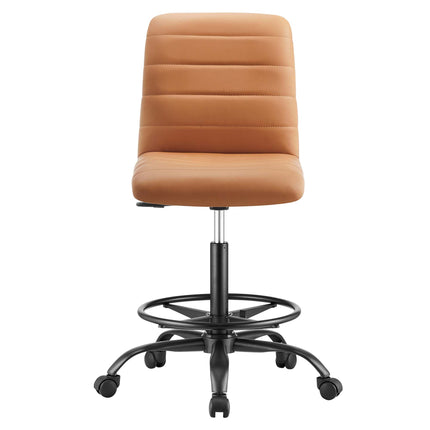 Modway EEI-4978 Ripple Armless Vegan Leather Drafting Chair Modway