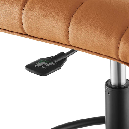 Modway EEI-4978 Ripple Armless Vegan Leather Drafting Chair Modway