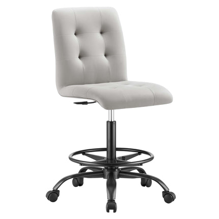 Modway EEI-4979 Prim Armless Vegan Leather Drafting Chair Modway