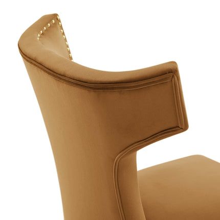 Modway EEI-5008 Curve Performance Velvet Dining Chairs Set of 2 Modway
