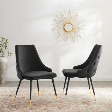 Modway EEI-5043 Adorn Performance Velvet Dining Side Chair Set of 2 Modway