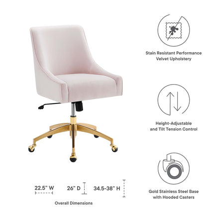 Modway EEI-5079 Discern Performance Velvet Office Chair Modway