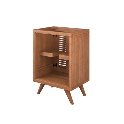 Modway EEI-5086 Birdie 24" Teak Wood Bathroom Vanity Cabinet (Sink Basin Not Included) Modway