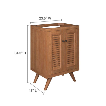 Modway EEI-5086 Birdie 24" Teak Wood Bathroom Vanity Cabinet (Sink Basin Not Included) Modway