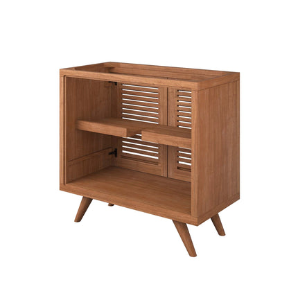 Modway EEI-5087 Birdie 36" Teak Wood Bathroom Vanity Cabinet (Sink Basin Not Included) Modway